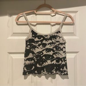 ⬇️NWOT Brandy Melville Eye Tank 🖤